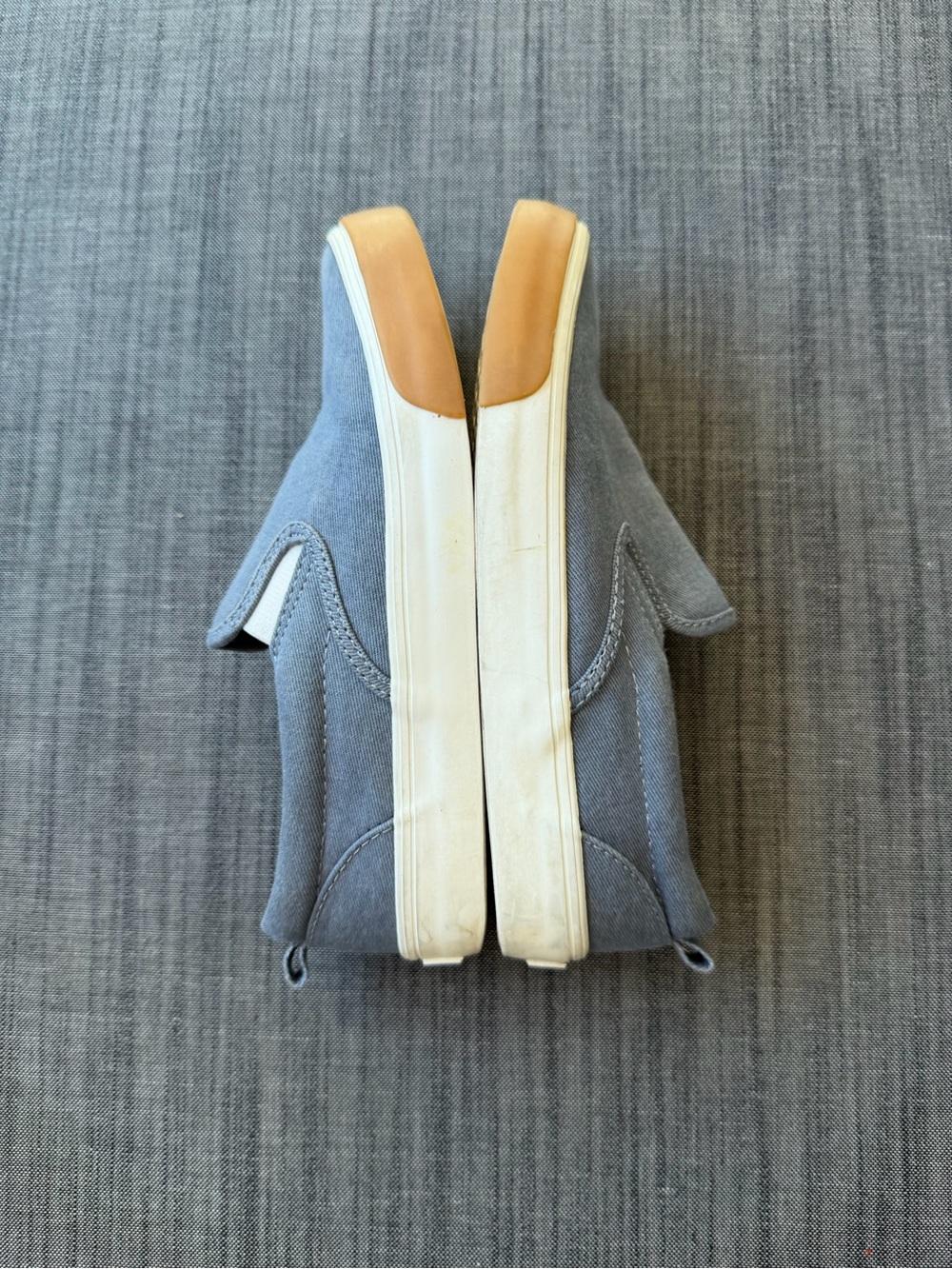 Old Navy Slip-On Canvas Sneakers in Slate Blue and Tan - Picture 6 of 6